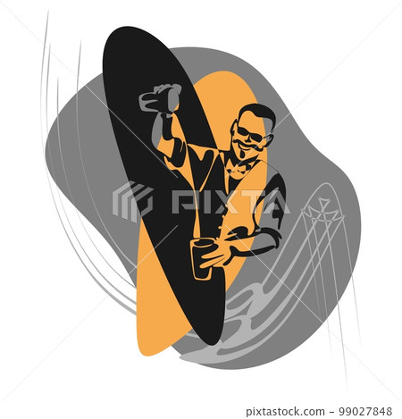 Bartenders Day simple vector illustration. Cocktail day. Barman or barista job minimal background, banner, poster. 99027848