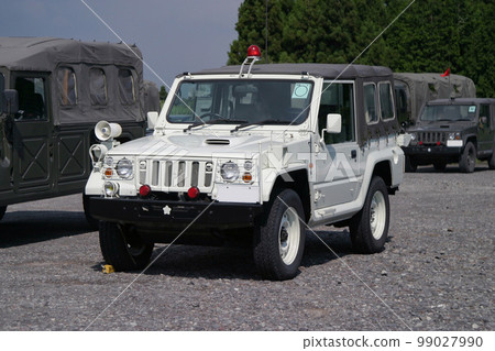 Parked Ground Self-Defense Force police vehicle Parked Ground Self-Defense Force police vehicle 99027990
