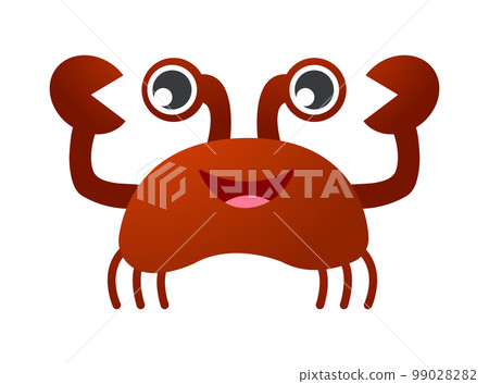 Crab cartoon character . Vector . 99028282