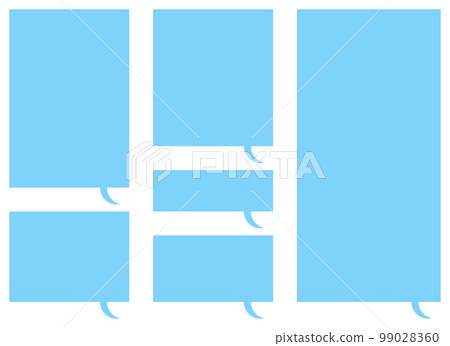 Speech bubble set vector illustration isolated on white 99028360