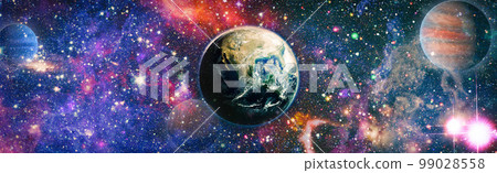 Beautiful Earth planet i science fiction wallpaper with endless deep space. Elements of this image furnished by NASA Beautiful Earth planet i science fiction wallpaper with endless deep space. Elements of this image furnished by NASA 99028558