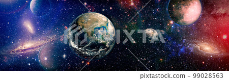 Beautiful Earth planet i science fiction wallpaper with endless deep space. Elements of this image furnished by NASA Beautiful Earth planet i science fiction wallpaper with endless deep space. Elements of this image furnished by NASA 99028563