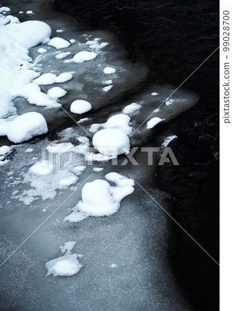 abstract edge of a freezing river abstract edge of a freezing river 99028700