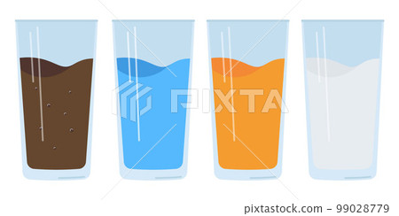 Glasses with different liquids Glasses with different liquids 99028779