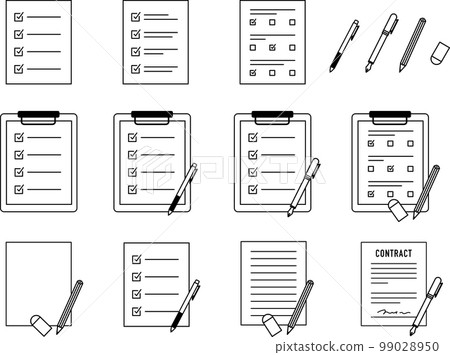 Questionnaire checklist 99028950