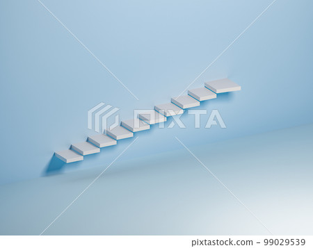 stairs. Staircase shelf. Feeling of floating. 3DCG. stairs. Staircase shelf. Feeling of floating. 3DCG. 99029539