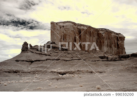 Sepia Toned Monument Valley Arizona USA Navajo Nation Infrared 99030200