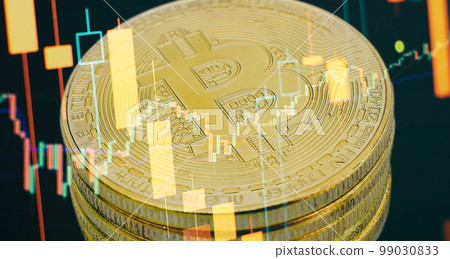 Bitcoin Investment Business. Bitcoin Stock Growth. Chart shows a strong increase in the price of bitcoin. Bitcoin Investment Business. Bitcoin Stock Growth. Chart shows a strong increase in the price of bitcoin. 99030833