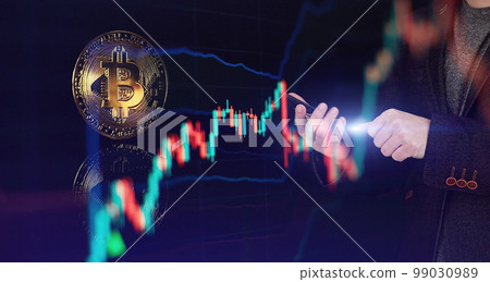Trading on the cryptocurrency exchange. Trends in bitcoin exchange rates. Rise and fall charts of bitcoin. Trading on the cryptocurrency exchange. Trends in bitcoin exchange rates. Rise and fall charts of bitcoin. 99030989