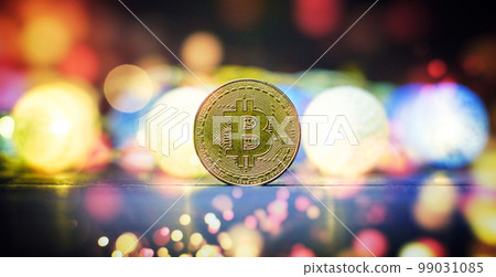Investment platform with charts and bitcoin coin. Bitcoin BTC Cryptocurrency Coins. Stock Market Concept. Investment platform with charts and bitcoin coin. Bitcoin BTC Cryptocurrency Coins. Stock Market Concept. 99031085