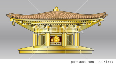Illustration of Chusonji Golden Hall 99031355