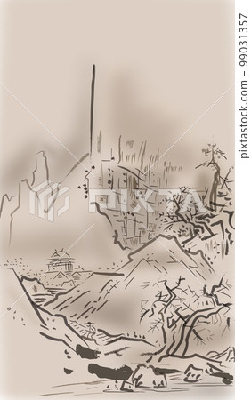 ink painting illustration 99031357