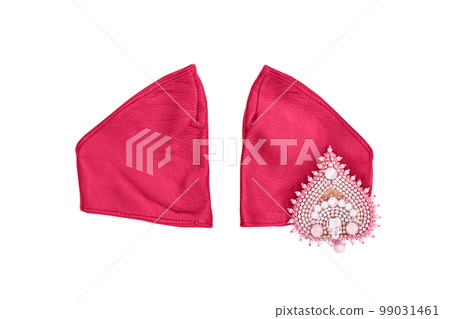 fuchsia gloves decorated with skull, toned in pink fuchsia gloves decorated with skull, toned in pink 99031461
