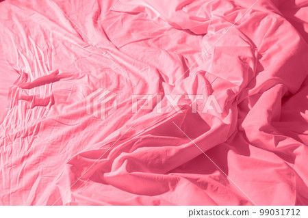 a crumpled bed, toned in pink a crumpled bed, toned in pink 99031712