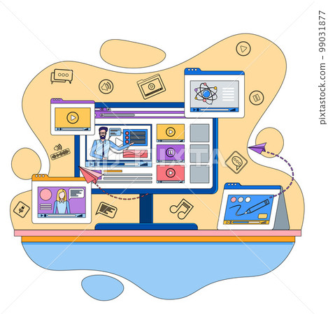 Educational web seminar, internet classes, personal teacher service. Webinar, digital classroom Educational web seminar, internet classes, personal teacher service. Webinar, digital classroom 99031877