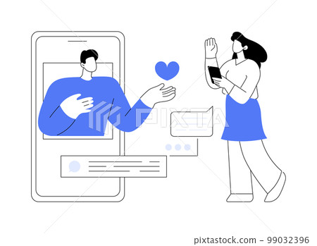 Stay connected to people abstract concept vector illustration. Stay connected to people abstract concept vector illustration. 99032396