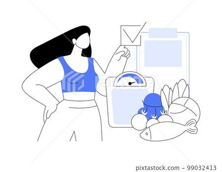 Dukan diet abstract concept vector illustration. Dukan diet abstract concept vector illustration. 99032413