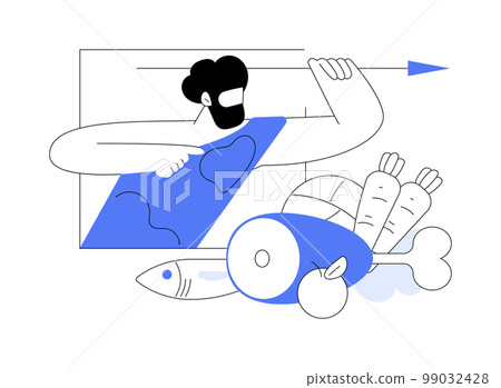 Paleo diet abstract concept vector illustration. Paleo diet abstract concept vector illustration. 99032428