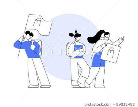 Youth empowerment abstract concept vector illustration. 99032498