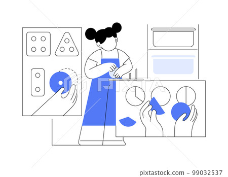 Montessori preschool abstract concept vector illustration. Montessori preschool abstract concept vector illustration. 99032537