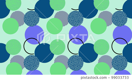 Colorful abstract organic shape seamless pattern illustration in retro style. Colorful abstract organic shape seamless pattern illustration in retro style. 99033733
