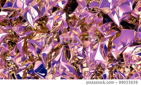 3D rendering  shiny liquid ripples on the surface of a technological material with an elegant shape 99033839