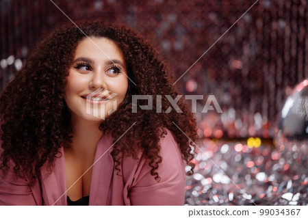 Beautiful, confident woman plus size model Beautiful, confident woman plus size model 99034367