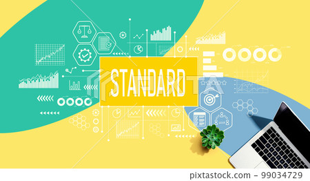 Standard theme with a laptop computer Standard theme with a laptop computer 99034729