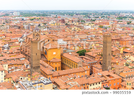 Bologna view of the city from top of tower Bologna view of the city from top of tower 99035559