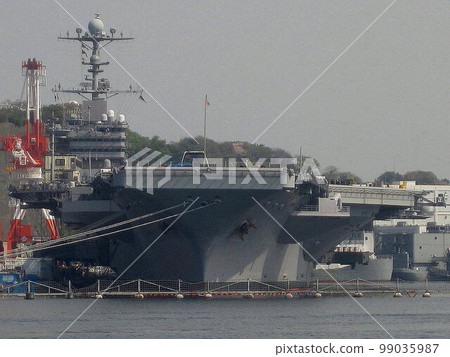 U.S. Navy Aircraft Carrier George Washington Front Yokosuka Air Base 99035987