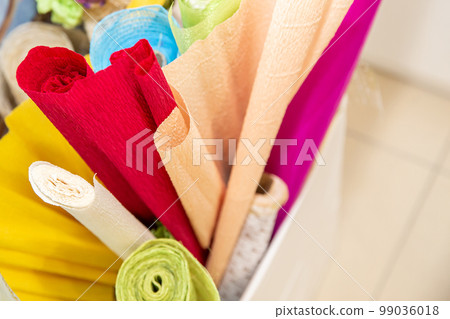 Rolls of gift wrapping paper and rolls of ribbon 99036018