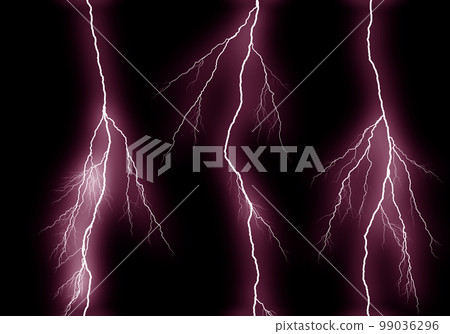 Some different lightning bolts isolated on black Some different lightning bolts isolated on black 99036296