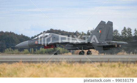 Indian Air Force Sukhoi Su-30MKI takeoff 99038179