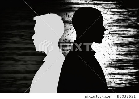 Discrimination. Fight Racism black lives matter for protest, rally, or awareness campaign against racial discrimination of dark skin color. Fight for equal rights of black people. High quality 3d 99038651