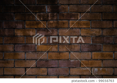 Old brick wall background material a-1-2 Dark high saturation contrast 99038763