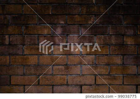 Old brick wall background material b-1-2 Dark high saturation contrast 99038775