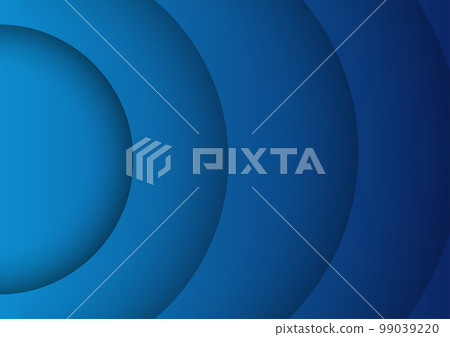 The background is designed with a blue wavy circle shape and beams, space concept 99039220