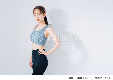 young woman fitness image 99039345