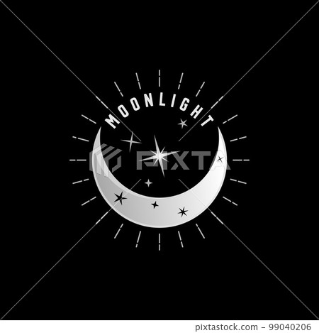Moonlight or crescent and Stars image graphic icon logo design abstract concept vector stock. Can be used as a symbol related to metal or romance. Moonlight or crescent and Stars image graphic icon logo design abstract concept vector stock. Can be used as a symbol related to metal or romance. 99040206