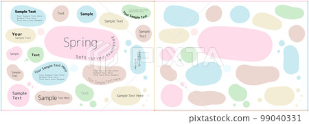 Frameset with Soft Curves ~ Spring Colors 99040331
