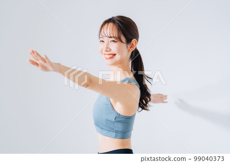 young woman fitness image young woman fitness image 99040373