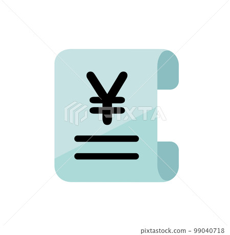 Receipt / receipt / utility fee vector icon illustration Receipt / receipt / utility fee vector icon illustration 99040718