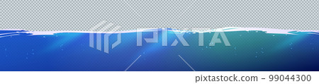 Vector water surface isolated. Underwater texture 99044300