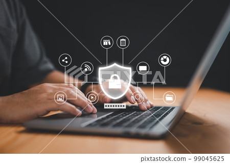 Data security concept, management, protection, server, and access Data security concept, management, protection, server, and access 99045625