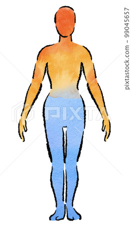 Illustration of upper fever and cold transparent background Oriental medicine Illustration of upper fever and cold transparent background Oriental medicine 99045657