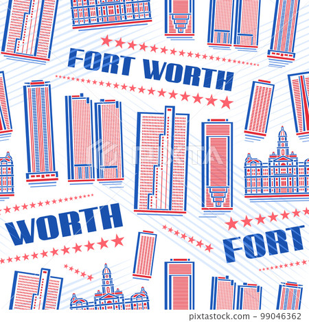 Vector Fort Worth Seamless Pattern 99046362