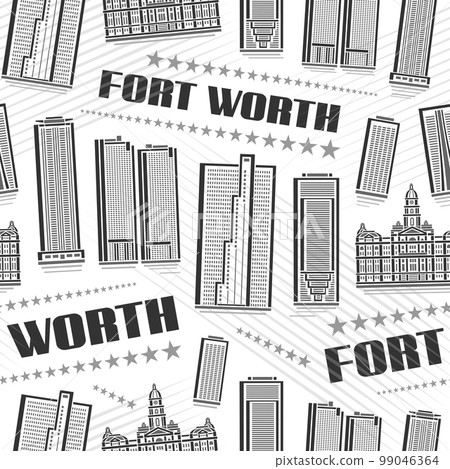 Vector Fort Worth Seamless Pattern 99046364