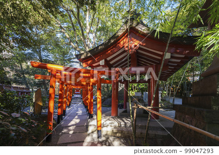 Kinomiya Shrine's Inari Shrine and Chozuya Kinomiya Shrine's Inari Shrine and Chozuya 99047293