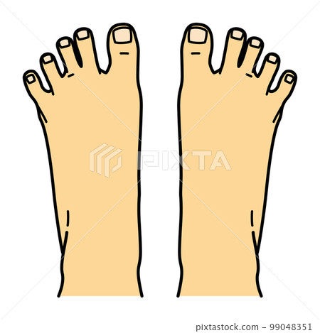 腳背：左右張開腳趾 99048351