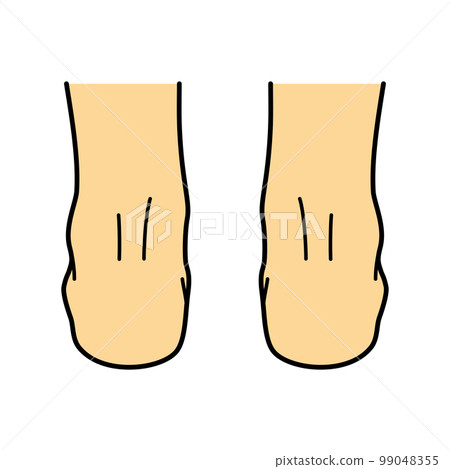 Leg foot heel side back 99048355